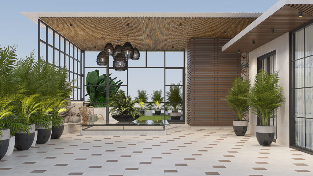 small home terrace garden